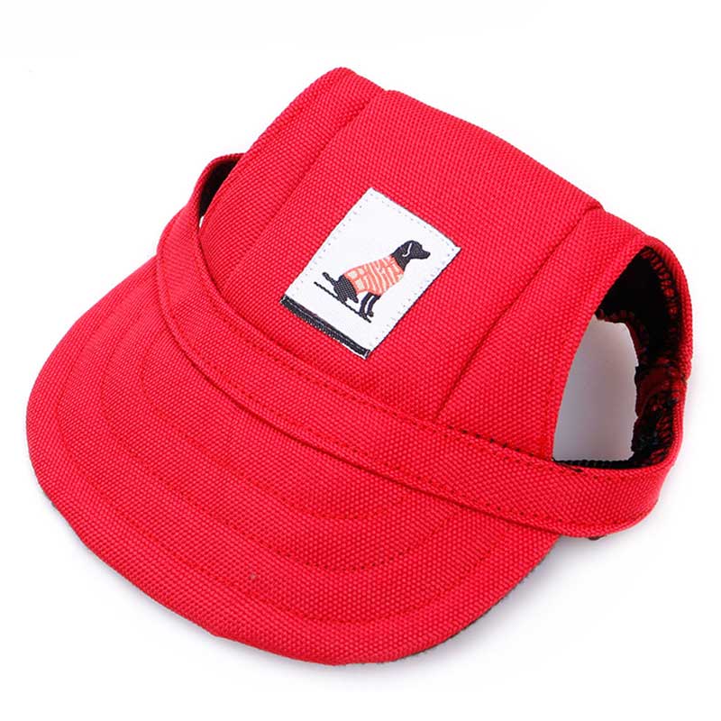 SunPaws™ Baseball Cap for Pets - Stylish, adjustable hat with ear holes for sun protection and outdoor adventures.