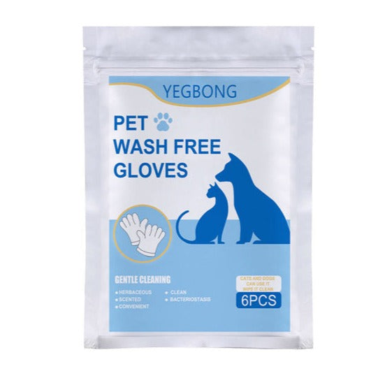 PawCleanse™ Pet Wipe Grooming Gloves - Convenient, No-Bath Solution for Clean and Fresh Pets - Eco-Friendly and Versatile