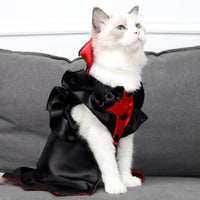 PawsomeFangs Halloween Pet Costume - Vampire Cape for Cats & Small Dogs - Spooky & Stylish Halloween Outfit