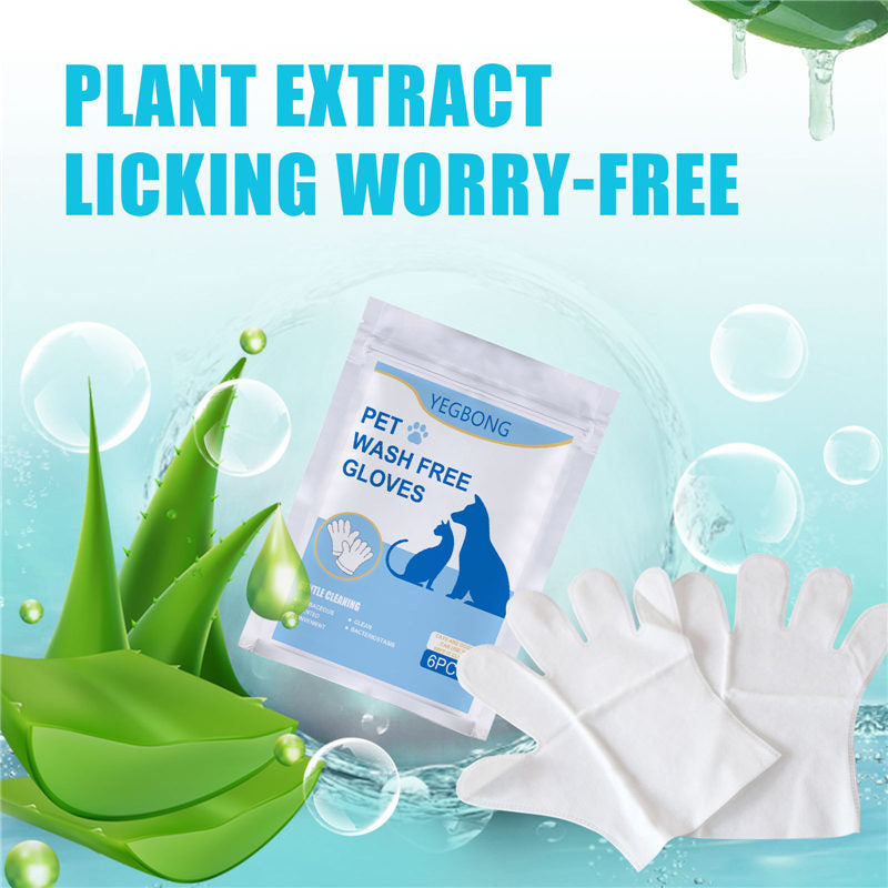 PawCleanse™ Pet Wipe Grooming Gloves - Convenient, No-Bath Solution for Clean and Fresh Pets - Eco-Friendly and Versatile