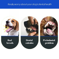 PawBrush™: Three-Sided Pet Toothbrush Dental Cleaning Soft Bristles, Comfortable Grip - Improve Oral Health & Freshen Breath"