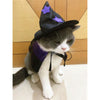 "Halloween Wizard Dress-up Set for Pets - Cape and Hat Combo"