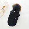  "PawShield™ Arctic Aviator Jacket - Stylish and Warm Dog Winter Coat - Air Force Style - Hooded Puffer Jacket"