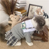 PetBritish™ College Dress: Elegant plain sweater vest and plaid skirt  for fashionable pets - cozy and stylish pet fashion.