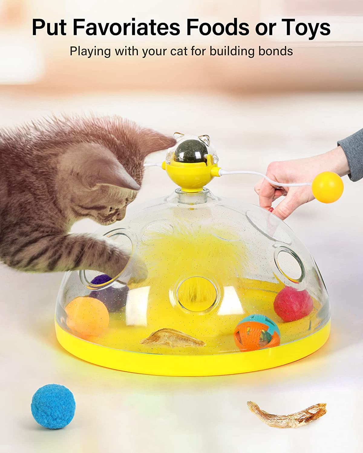 WhirlPurr™ Funny Cat Toys: Irresistible Entertainment for Playful Felines