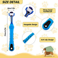 PawBrush™: Three-Sided Pet Toothbrush Dental Cleaning Soft Bristles, Comfortable Grip - Improve Oral Health & Freshen Breath"