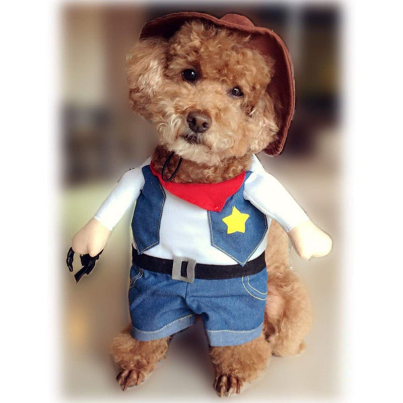 Adorable DenimCowboy Pet Costume - Capture unforgettable moments