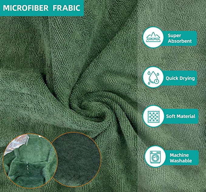 PawDry™ Microfiber Pet Robe: Absorbent, quick-drying robe for pets. Keep your furry friend cozy and dry post-bath.