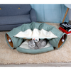 Interactive Collapsible Cat Tunnel Bed Fun Play Toy for Cats, Ferrets, Puppies Cozy and Durable - Portable and Easy to Clean