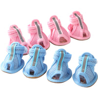 Reflective Dog Sandals | Breathable Mesh | Anti-Skid Boots | Paw Protector | Summer Pet Shoes