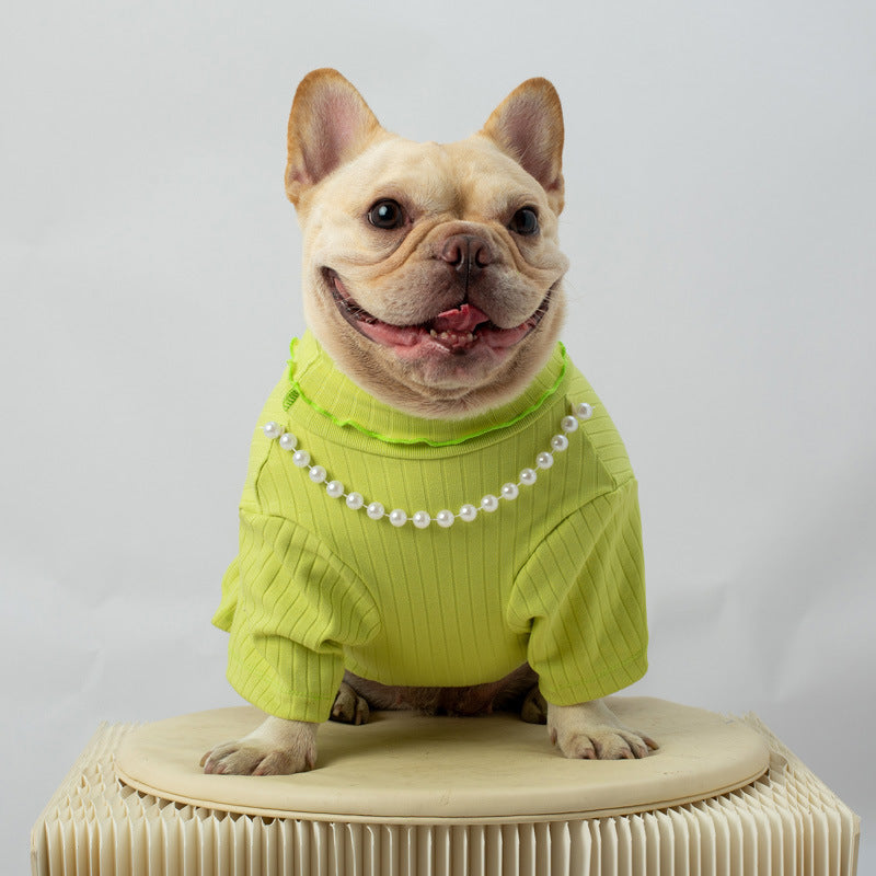 FurryChic Vest & PearlyPup T-Shirt: Luxurious Style for Dogs