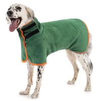 PawDry™ Microfiber Pet Robe: Absorbent, quick-drying robe for pets. Keep your furry friend cozy and dry post-bath.