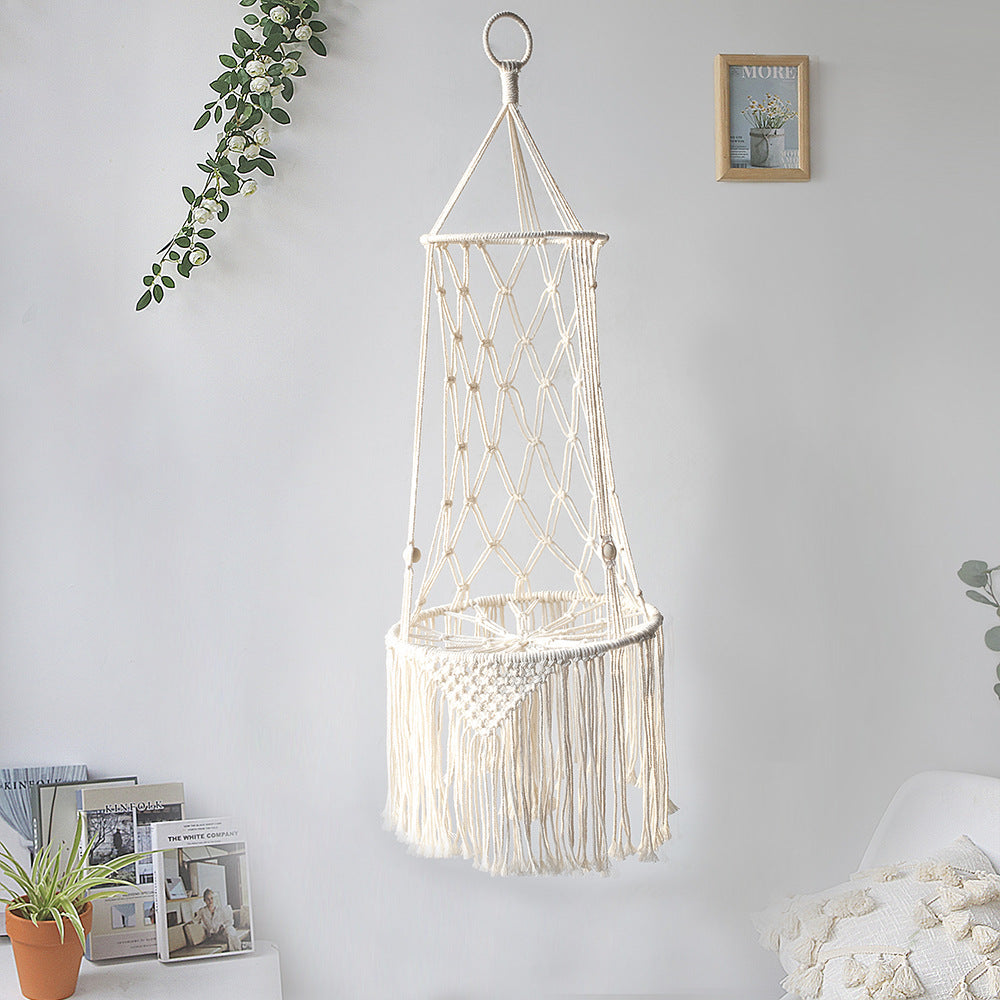 CozyCat Macrame SwingBed Hammock - Stylish, Space-Saving Cat Bed for Rest and Relaxation