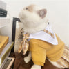 PetBritish™ College Dress: Elegant plain sweater vest and plaid skirt  for fashionable pets - cozy and stylish pet fashion.